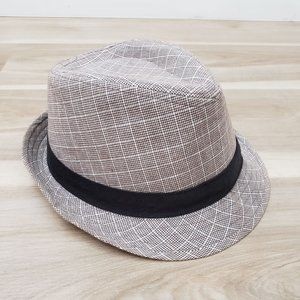 Karako Men's Houndstooth Pattern Fedora Hat Brown - One Size